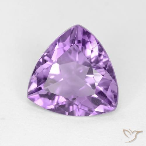 Amatista Violeta medio natural de 2.41 ct, Trillón, VS