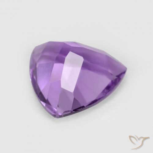 Amatista Violeta medio natural de 2.87 ct, Trillón, VS