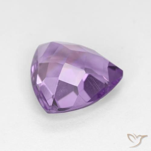 Amatista Violeta medio natural de 2.94 ct, Trillón, VS