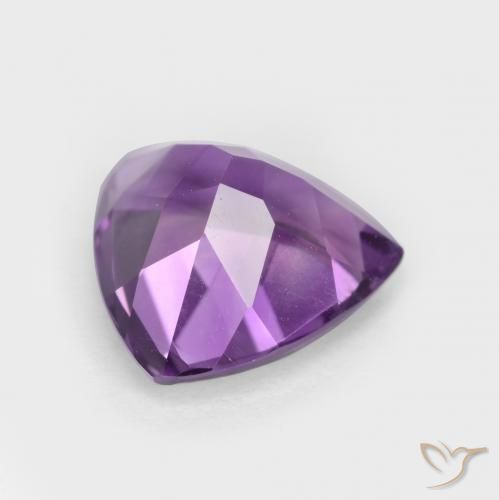 Amatista Violeta púrpura natural de 2.83 ct, Trillón, VS