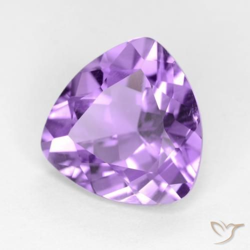 Amatista Violeta medio natural de 2.60 ct, Trillón, VS