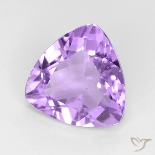Amatista Violeta medio natural de 2.98 ct, Trillón, VVS-VS