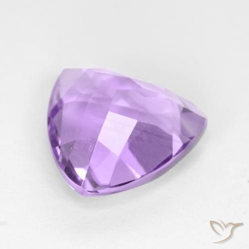 Amatista Violeta medio natural de 2.98 ct, Trillón, VVS-VS