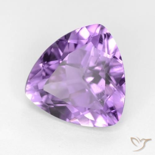 Amatista Violeta oscuro natural de 2.66 ct, Trillón, VS