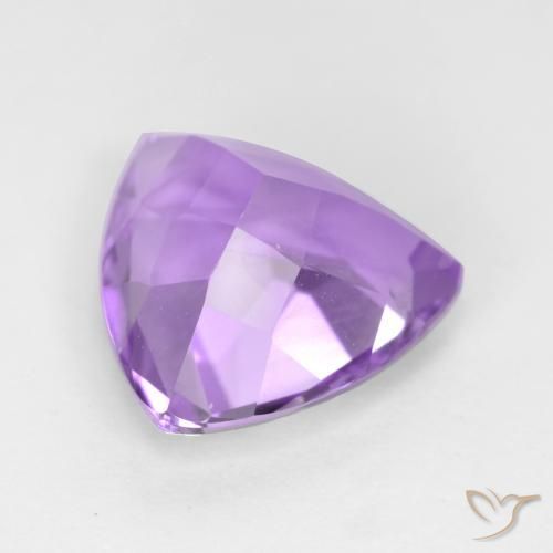 Amatista Violeta oscuro natural de 2.97 ct, Trillón, VS