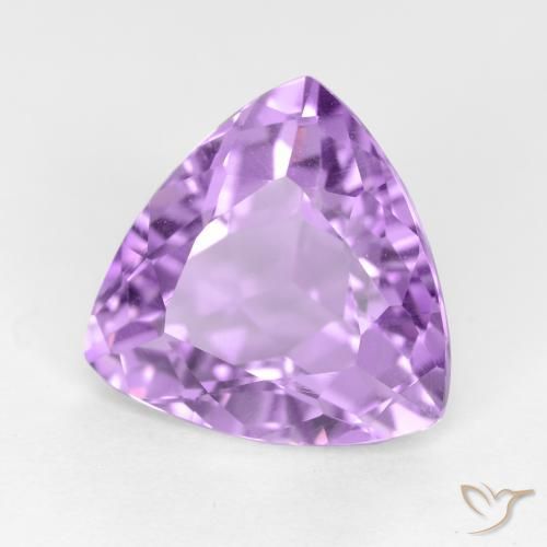 Amatista Violeta medio natural de 2.86 ct, Trillón, VS