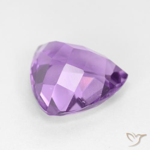 Amatista Violeta medio natural de 2.86 ct, Trillón, VS