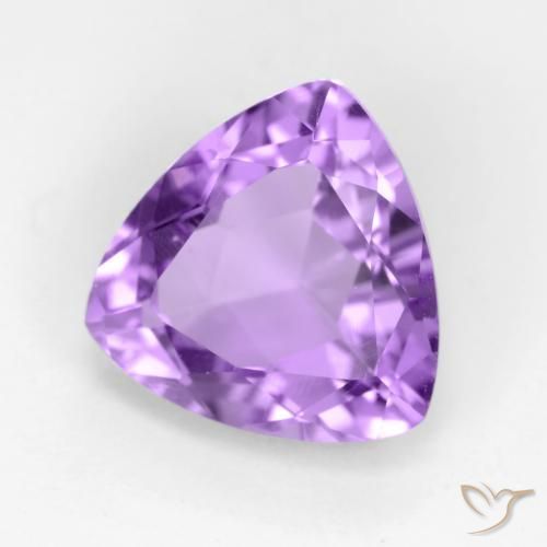 Amatista Violeta medio natural de 2.78 ct, Trillón, VVS-VS