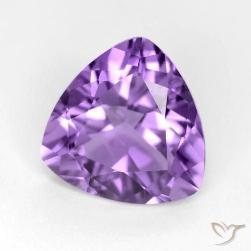 Amatista Violeta intenso natural de 2.55 ct, Trillón, VS