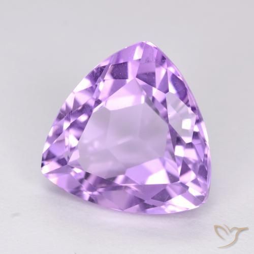 Amatista Violeta medio natural de 3.15 ct, Trillón, VS
