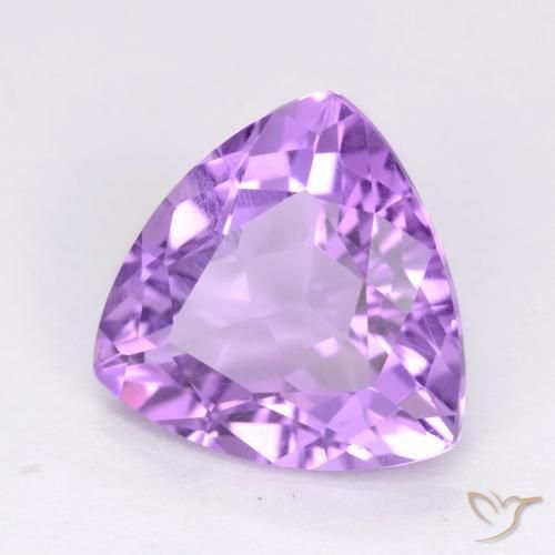 Amatista Violeta rosado natural de 2.83 ct, Trillón, VS