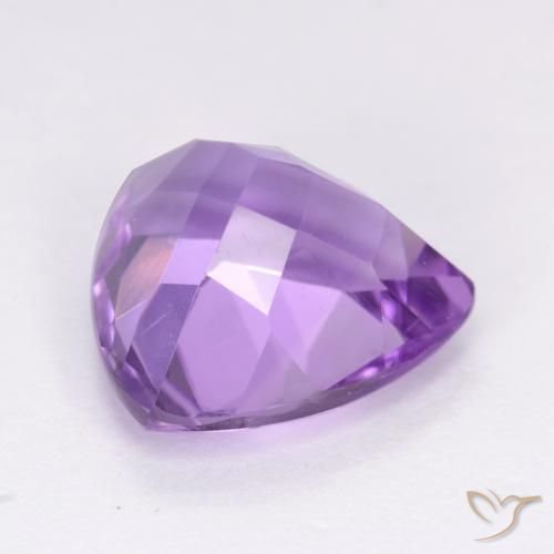 Amatista Violeta rosado natural de 3.03 ct, Trillón, VS