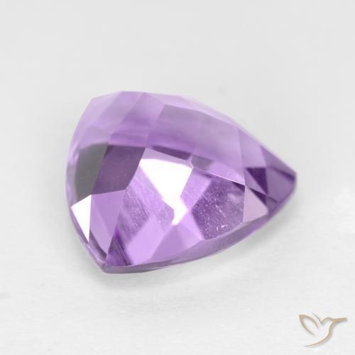 Amatista Violeta rosado natural de 3.16 ct, Trillón, VS