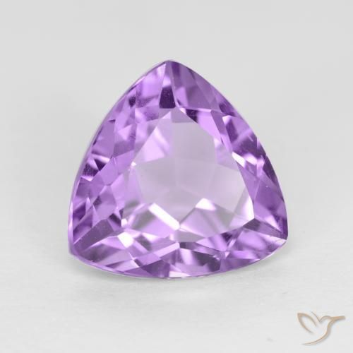 Amatista Violeta rosado natural de 2.84 ct, Trillón, VS