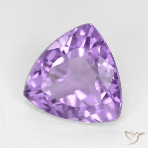 Amatista Violeta medio natural de 2.96 ct, Trillón, VS