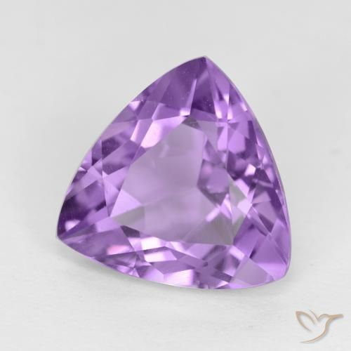 Amatista Violeta medio natural de 3.09 ct, Trillón, VVS-VS