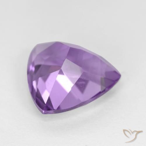Amatista Violeta medio natural de 3.09 ct, Trillón, VVS-VS