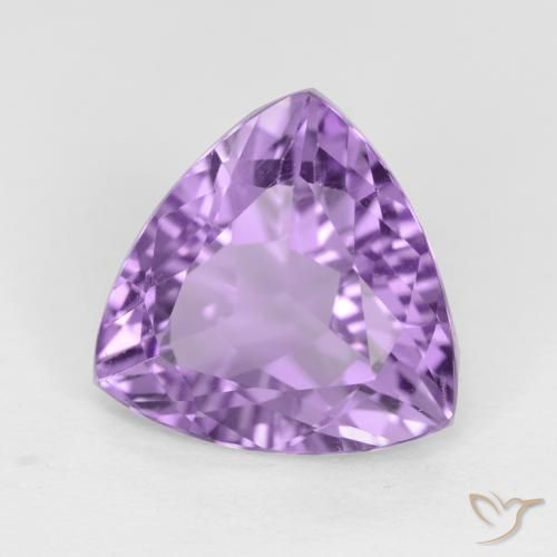 Amatista Violeta medio natural de 2.91 ct, Trillón, VVS-VS