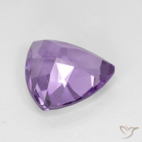 Amatista Violeta medio natural de 2.91 ct, Trillón, VVS-VS