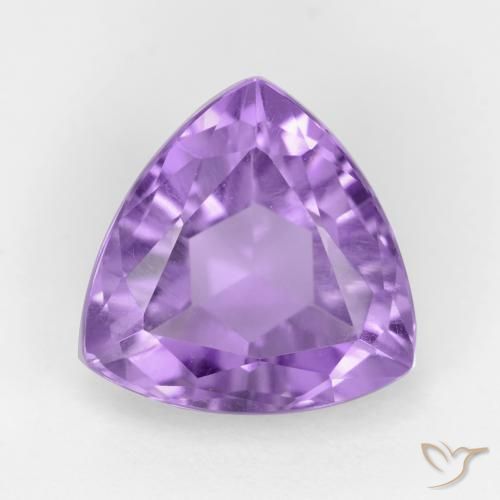 3.13ct Natural Violeta medio Amatista, Trillón, VS