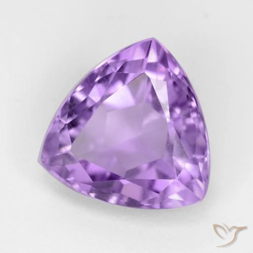 Amatista Violeta medio natural de 3.13 ct, Trillón, VS