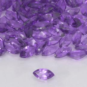 Gemas de Amatista Violeta medio natural de 1.50 ct, Marquesa, VVS-VS