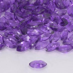 Gemas de Amatista Violeta medio natural de 1.50 ct, Marquesa, VVS-VS
