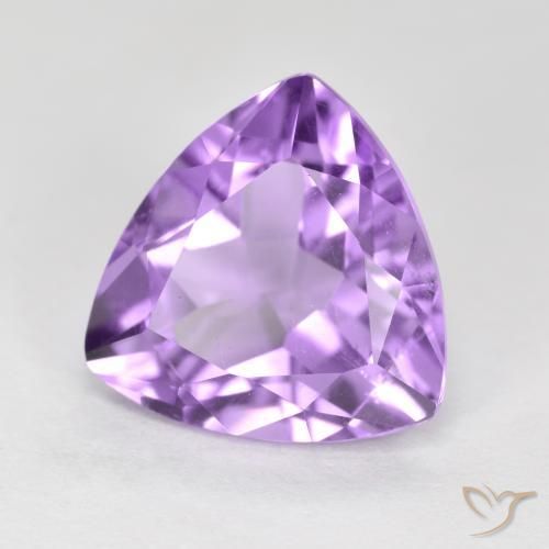 Amatista Violeta rosado natural de 2.93 ct, Trillón, VS