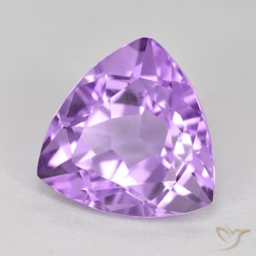 Amatista Violeta medio natural de 2.94 ct, Trillón, VVS-VS