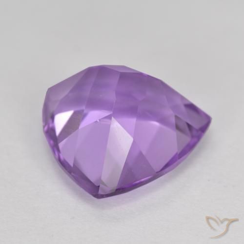 Amatista Violeta medio natural de 2.94 ct, Trillón, VVS-VS
