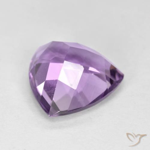 Amatista Violeta rosado natural de 2.89 ct, Trillón, VS