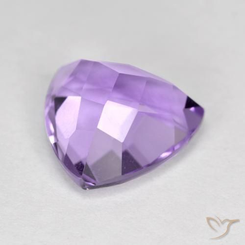 Amatista Violeta rosado natural de 3.18 ct, Trillón, VS