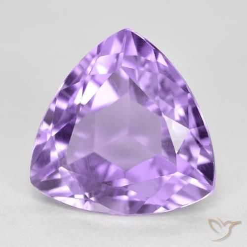 Amatista Violeta medio natural de 3.17 ct, Trillón, VS