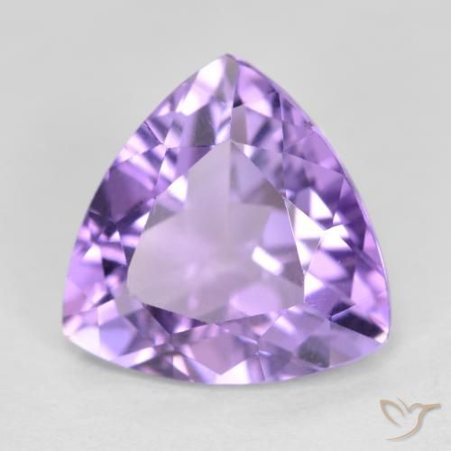Amatista Violeta medio natural de 2.73 ct, Trillón, VS