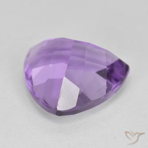 Amatista Violeta medio natural de 2.92 ct, Trillón, VS