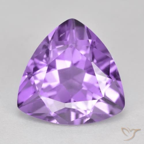 2.81ct Natural Violeta medio Amatista, Trillón, VS