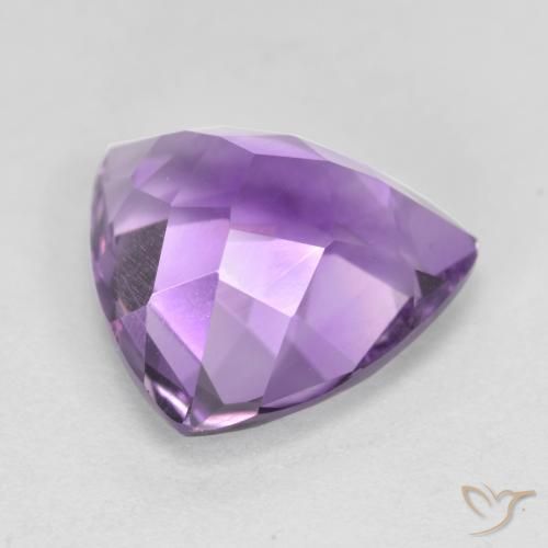 Amatista Violeta rosado natural de 2.91 ct, Trillón, VVS-VS