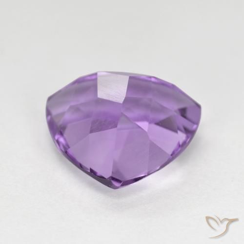 Amatista Violeta medio natural de 3.01 ct, Trillón, VS