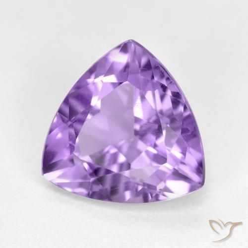 Amatista Violeta medio natural de 2.88 ct, Trillón, VS