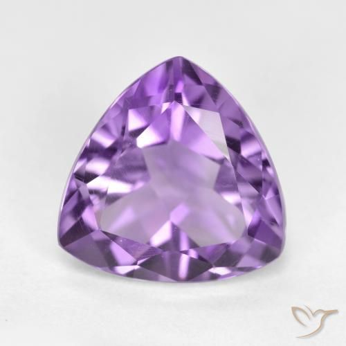 2.96ct Natural Violeta medio Amatista, Trillón, VS