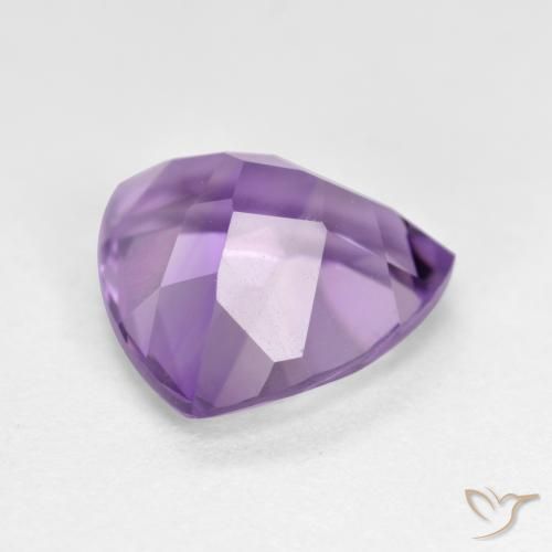 Amatista Violeta medio natural de 2.96 ct, Trillón, VS