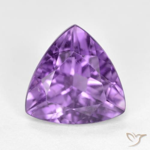 2.78ct Natural Violeta oscuro Amatista, Trillón, VS-SI