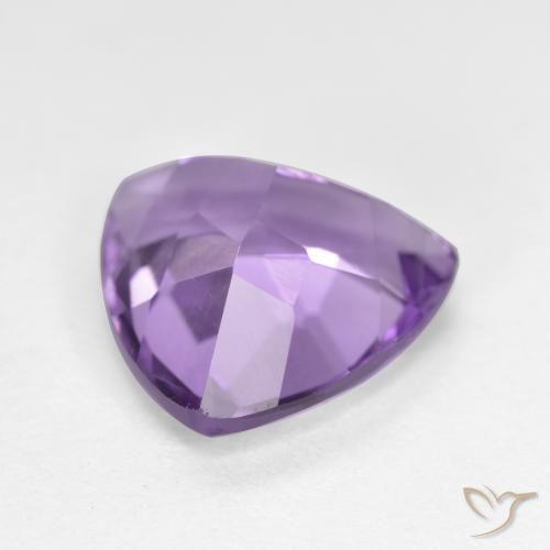 Amatista Violeta oscuro natural de 2.81 ct, Trillón, VS