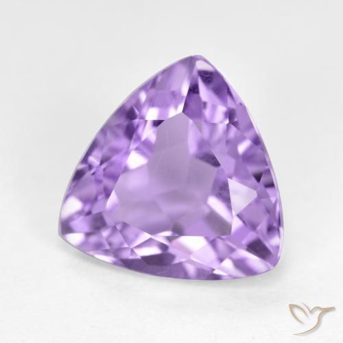 Amatista Violeta oscuro natural de 3.04 ct, Trillón, VS