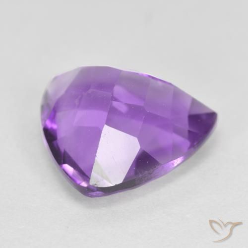 Amatista Violeta rosado natural de 2.88 ct, Trillón, VS