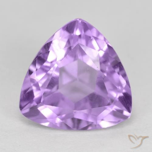 3.14ct Natural Violeta medio Amatista, Trillón, VS