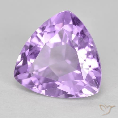Amatista Violeta medio natural de 3.14 ct, Trillón, VS
