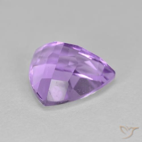 Amatista Violeta medio natural de 2.98 ct, Trillón, VS