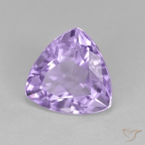 Amatista Violeta claro natural de 3.04 ct, Trillón, VS