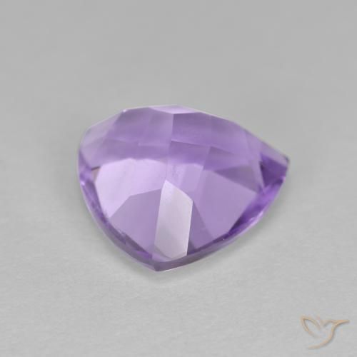 Amatista Violeta claro natural de 3.04 ct, Trillón, VS